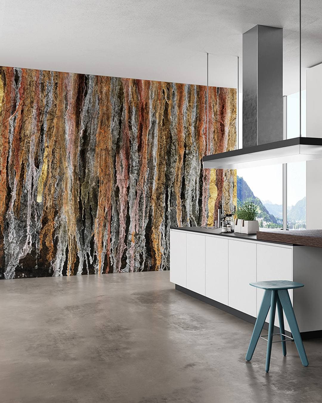 Collezione ART-AI Collection — carta da parati Inkiostro Bianco in ambiente