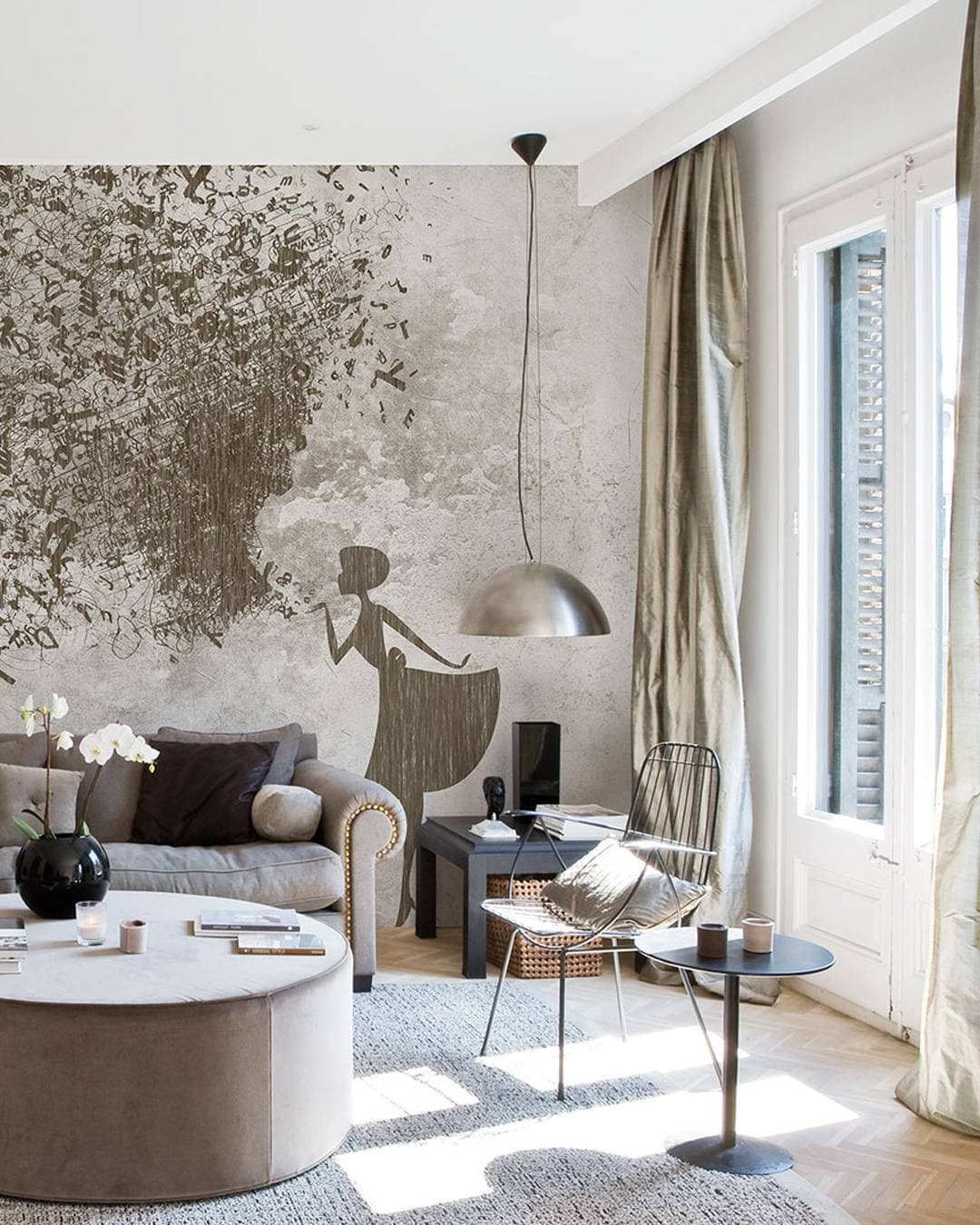Collezione Collection 2014 — carta da parati Inkiostro Bianco in ambiente