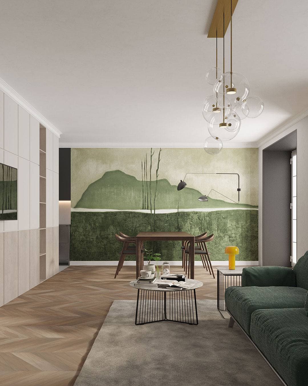 Collezione Monochrome — carta da parati Inkiostro Bianco