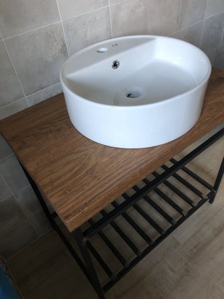legno massello in bagno