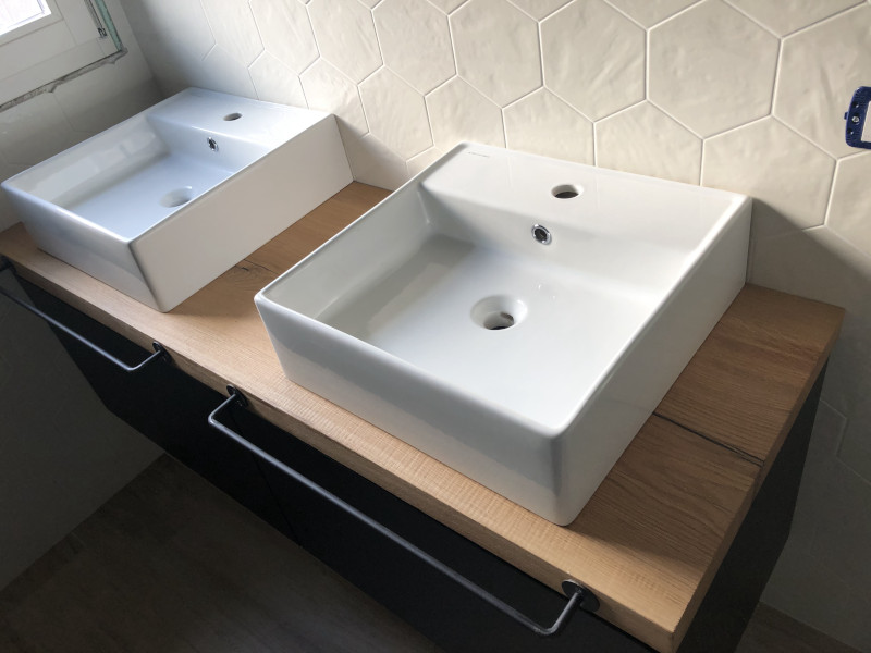 legno massello in bagno