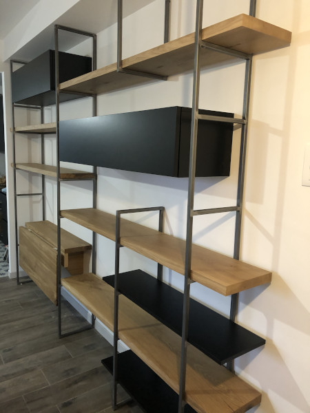 libreria in legno massello