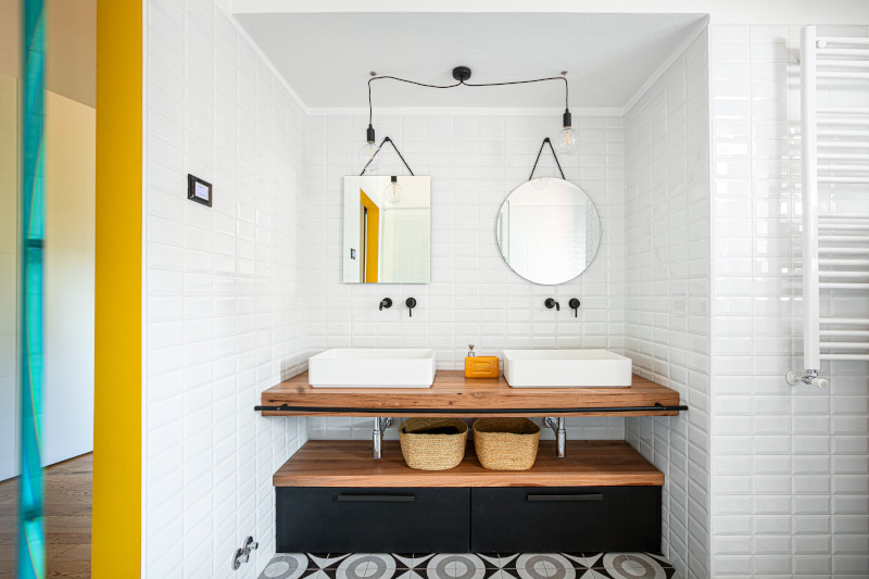 top bagno legno